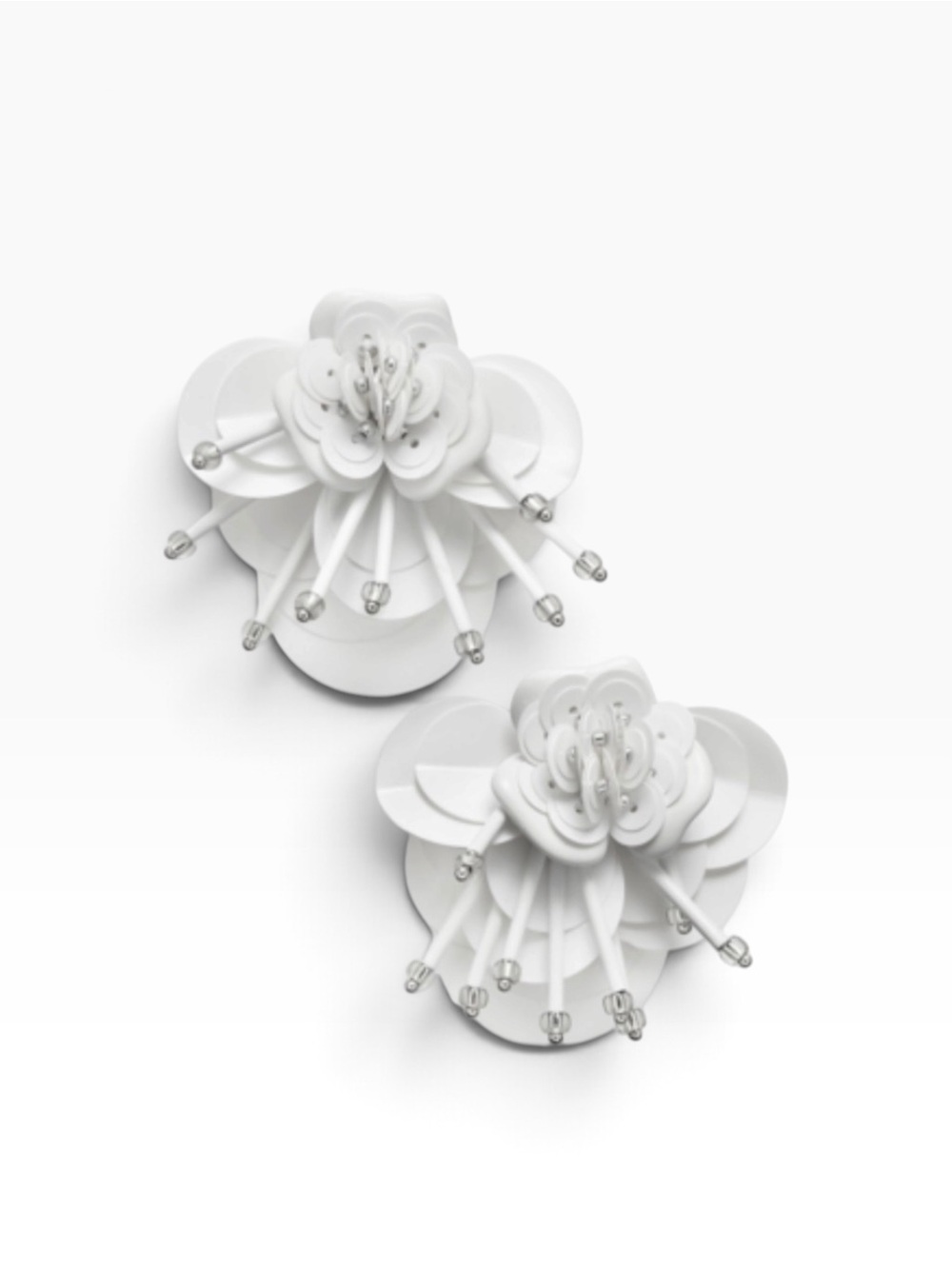 Kate Spade New York Sequin & Bead Leather Flower Earrings